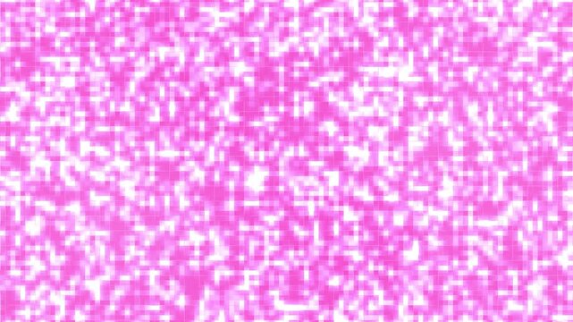 Randomly glowing squares on a neon pink grid. 4K motion loop background.