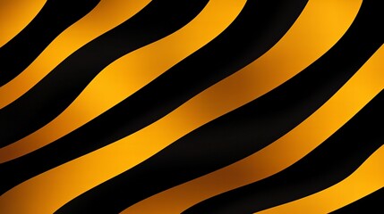 Abstract background with dynamic, wavy black and orange stripes.  Bold graphic design.