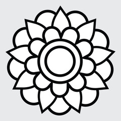 Mandala Design Vector Art Illustration 