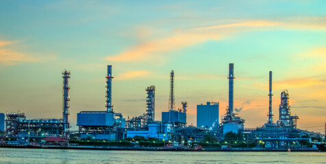 Oil and Gas Industrial zone,The equipment of oil refining,Close-up of industrial pipelines of an...