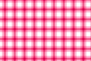 Seamless Pink and White Plaid Pattern with Soft Lines