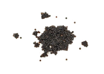 Black Caviar Isolated, Sturgeon, Sevruga, Beluga Caviare, Luxury Seafood, Expensive Gourmet...