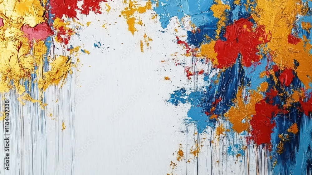 Poster the most realistic portrait of vibrant colors with texture, abstract styles, and dynamic brushstroke