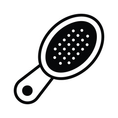 Perfectly designed hair brush vector in modern style
