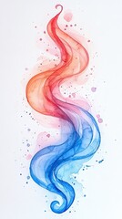  Watercolor Pastels: Soft watercolor splashes in pastel shades of pink, lavender, and pale blue blending together in an abstract pattern