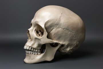 Human Skull Anatomy Bone Structure Medical Study Model.