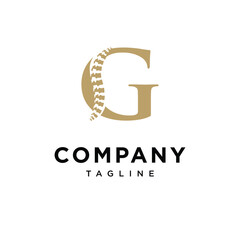 Letter G Spine Logo icon vector