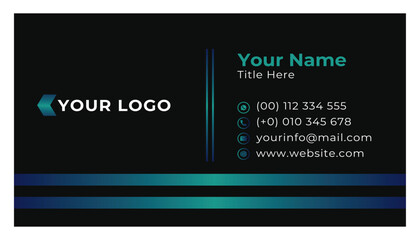 Luxury Business Card Design Template Vector Fully Editable For Any Business, Card Design Vector Editable Template 