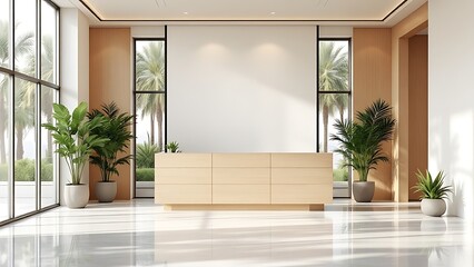 Modern Dental Practice Lobby with Sleek Contemporary Design
