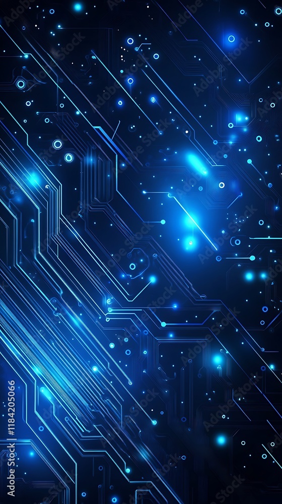 Poster modern technology circuit board texture background
