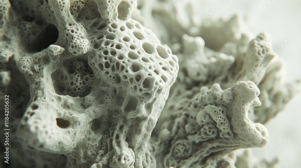 Aufkleber intricate coral structure showcasing unique textures and pattern