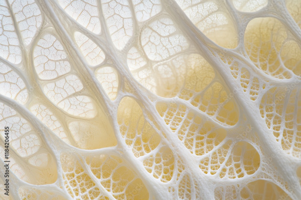 Poster delicate organic patterns create an intricate web-like texture i