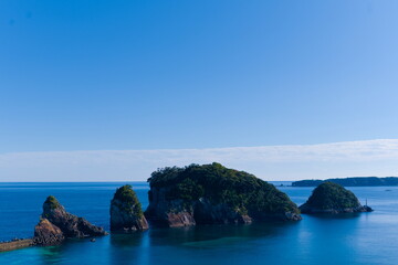 Naklejka premium 那智勝浦町の紀の松島 
