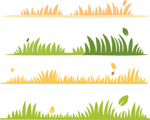grass vector set