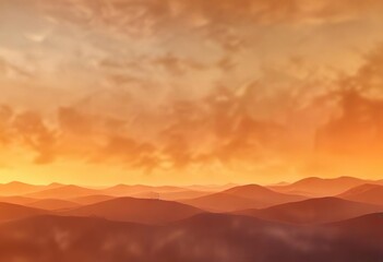 Obraz premium Gradated tones of orange create an abstract blurred effect producing a dreamy and ethereal visual atmosphere, abstract, ambiance, soft focus