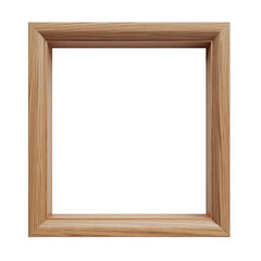 A simple, elegant wooden frame with a subtle grain pattern