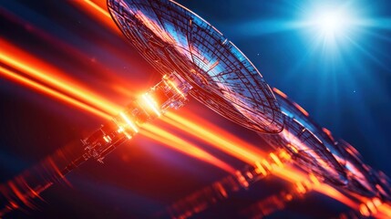 Futuristic Space Station:  A journey into the cosmos, traversing vibrant nebulas and glowing energy streams. Advanced technology and interstellar travel captured in stunning detail.