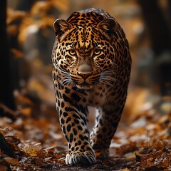 Obraz premium Predator leopard closeup jungle nature photography wildlife big cat high resolution hd picture