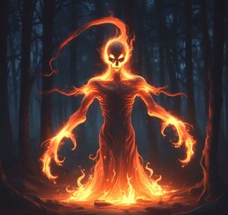 Illustration of glowing spirit.