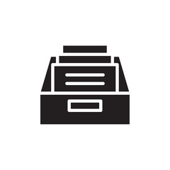 Archive icon Line Art Logo set