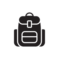 Backpack icon Line Art Logo set