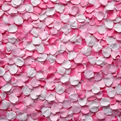 Obraz premium Mosaic of abstract rose petals in shades of pink and white background , landscape, colors, petal