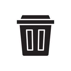 Bin icon Line Art Logo set