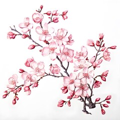 Fototapeta premium A beautiful green bush tree isolated on a white background