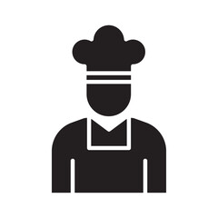 Chef icon Line Art Logo set