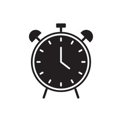 Clock icon Line Art Logo set