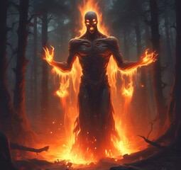 Illustration of glowing spirit.