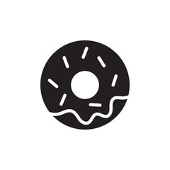 Donut icon Line Art Logo set