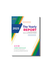 Annual Report Abstract Shapes Design and Book cover design