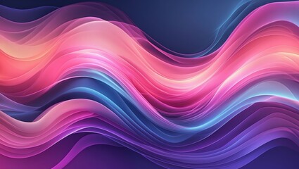 Fototapeta premium Abstract Waves in Mesmerizing Colorful Background