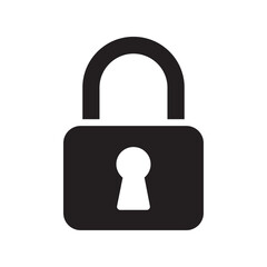 Lock icon Line Art Logo set