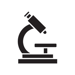 Microscope icon Line Art Logo set