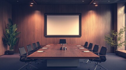 Modern Conference Room with Minimalist Design