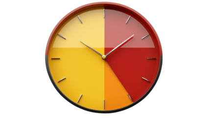 Wall clock icon isolated on white background 
