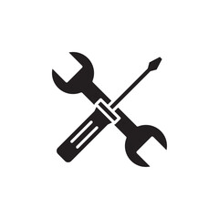 Repair tools icon Line Art Logo set