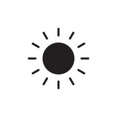 Sun icon Line Art Logo set