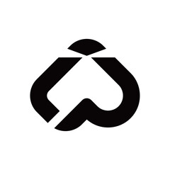 L P lighthouse letter logo