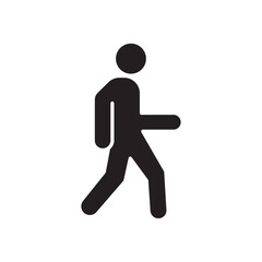 Walking icon Line Art Logo set
