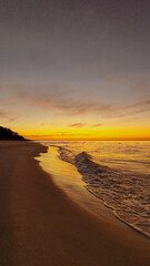 sunset on the beach