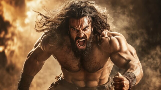A striking visual of Samson illustrates aspects of his might and heritage.
