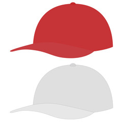 体育の時に使う赤と白の帽子