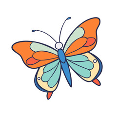 butterfly vector icon, animals vector illustration - simple illustration of butterfly perfect for logos, and animals-themed designs.