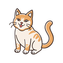cat vector icon, animals vector illustration - simple illustration of cat perfect for logos, and animals-themed designs.