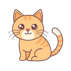 cat vector icon, animals vector illustration - simple illustration of cat perfect for logos, and animals-themed designs.