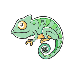 chameleon vector icon, animals vector illustration - simple illustration of chameleon perfect for logos, and animals-themed designs.