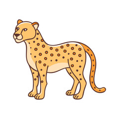 cheetah vector icon, animals vector illustration - simple illustration of cheetah perfect for logos, and animals-themed designs.